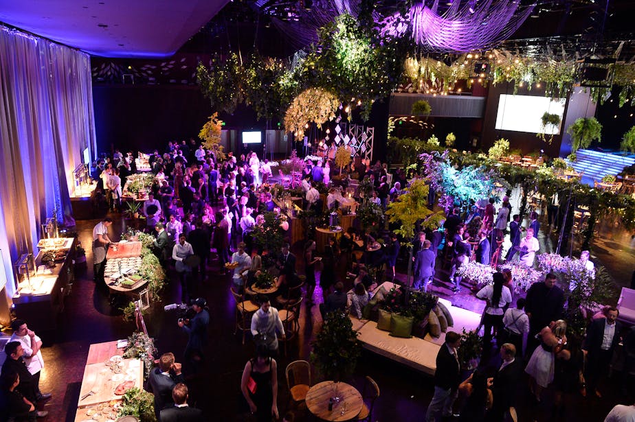 An award ceremony at Sydney Event Centre
