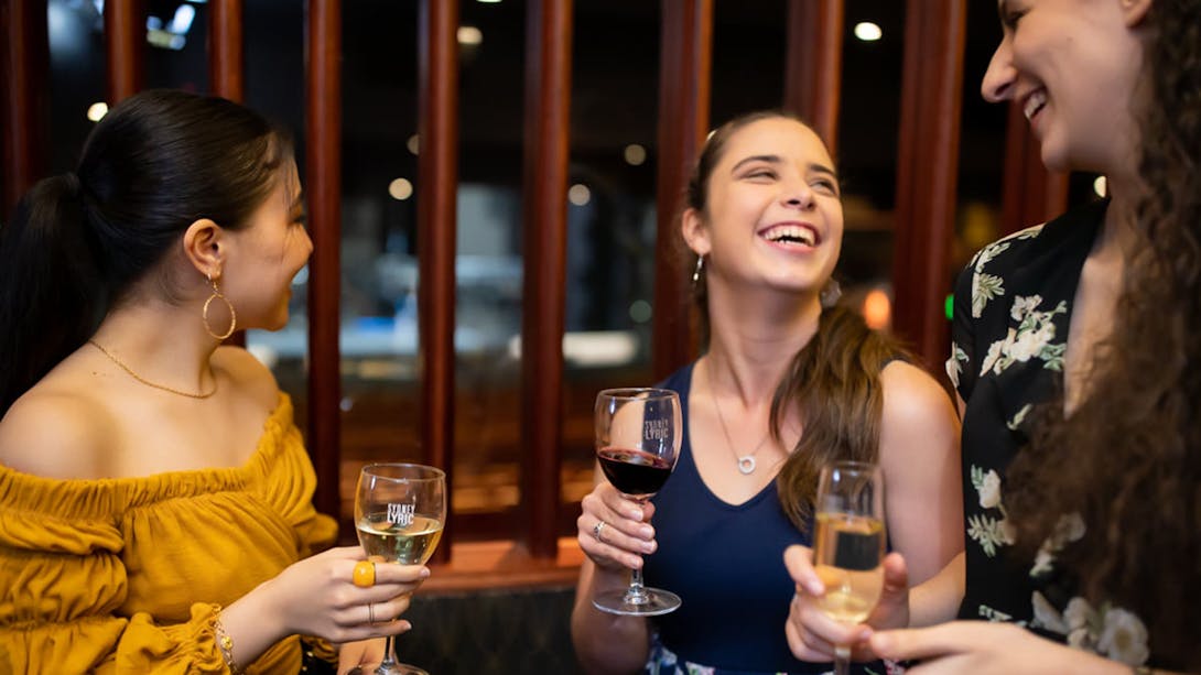 Patrons enjoying a function at the Sydney Lyric